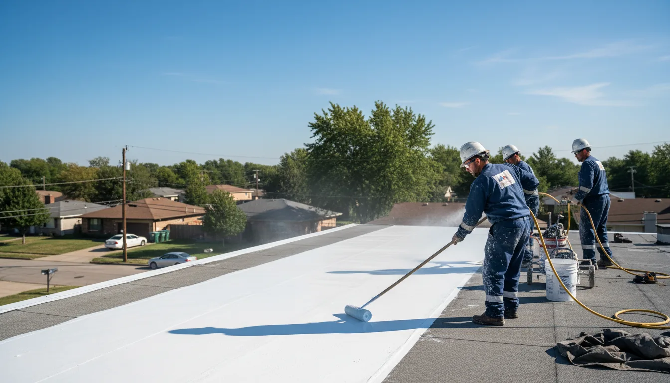 Commercial roof coating in Melrose, WI near me